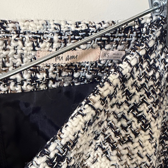 Francesca’s Plaid Peplum Ruffle Hem Knit Mini Skirt size XS - Picture 10 of 10